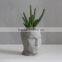 Head Vessel / Planter , Concrete succulent air planter