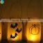 Halloween party favor frosted glass candle jars Painted Mason Jars