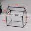 Handmade Geometric Vase Graden Decor Flower Pot Modern Artistic Clear Glass Plant Terrarium