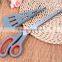 2016 Multifunctional stainless steel pizza scissors with rubber soft tpr handle /rubber scissors