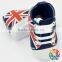 2015 Wholesale Toddler Baby Boy Girl Union Jack Printed Soft Baby Shoes Lovely Cheap Prewalker Baby Shoe Size 0-12