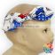 2016 Newest Kids Plain Cotton Headbands Adjustable Baby Girls Elastic Headbands Designer Baby Knot Headbands