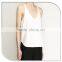 Latest design White summer Tank Tops for women 2016 with cheap price