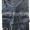 Men's black satin dress shirts tie&hanky man satin shirt