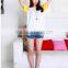 Women Blank t - Shirt 3/4 Sleeve Raglan Baseball, 100% Cotton