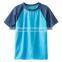 Bulk new model fashion custom kids raglan sleeve sport dry fit polyester t shirt