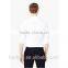 Classic Italian Essential White Color Slim-fit Men Shirt With Classic Collar