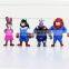 Sveda Hot selling dolls Zootopia action figure set of 8pcs Plastic Movie Cartoon Figure with high quality