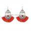 XP-TE-2169 Handmade Fashion Colorful Lady Seed Bead Tassel Earring