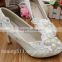 White pu flat water diamond flower bridesmaid shoe dress shoes WS023