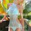 2017 Sweet Sex Photo Handmade Crochet Women Summer Bikini , One Piece Bikini,Sexy Girls Swimsuit