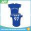 OEM Fashion Design digital printing blank v neck baseball jersey