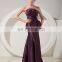 Purple Gorgeous Sleeveless Evening Gowns Beaded Floor Length Ruched Mother Of The Bride Dress With Jacket