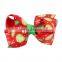 Christmas gift ,8 in 1 Christmas Ornaments Butterfly Knot Colorful Ribbon Hairpin Set