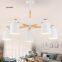 LED chandelier living room restaurant the bedroom wood minimalist modern wind industry with creative Japanese-style