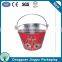 Christmas promotional wholesale china metal ice tin bucket with handle