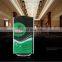 Custom creative rotating triangle acrylic table tent menu holder