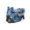 Small diesel engine driven air compressor for boat