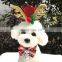 Christmas handmade bow big bells pet collar dog cat holiday bow tie collar