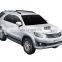 Chrome door visor side window deflector shade sun rain shield silver strips guard for Toyota Fortuner