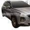 Chrome door visor side window deflector shade sun rain shield silver strips guard for Hyundai Santafe 2020