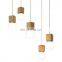 Vintage Pendant Light Wood Lampholder Modern Lamp Colorful Ceiling Hanging Decorated Light Fixture