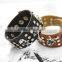 new style broader skull men bracelets with rivet and studs