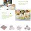 Eco friendly biodegradable sugarcane bagasse tableware sets disposable paper pulp plate 6 inch round disc bagease packag