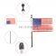 37CM Black Aluminum Multifunctional Flagpole USA Flag Antenna for Jeep Wrangler JK