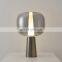 Chrome/Gold/Rose Gold Glass Table Light Post Modern Table Lamp Glass Bedside Night Lamp