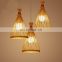Nordic Wood Pendant Lights Modern Bamboo Chandelier Loft Hanging Lamp Kitchen Pendant Lamp Design Bedroom Dining Room Lights E27