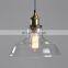 Vintage Edison Industrial 1-Light Pendant Glass Hanging Light