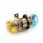 Made in China colorful cristal entry cylindrical door knob lock with 3 brass computerized keys