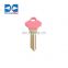 Hot Selling SC1 custom key blanks with plastic head brass material dimple door blank keys