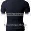 Mens V-Neck T-shirts with Contrast Leather Pocket
