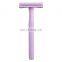 Safety Shave Razors Colorful Metal Adjustable Double Edge Womens Shaving Razor