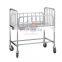 HC-M026 Factory Price Stainless Steel hospital home baby cot baby crib bed