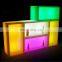Customized Double Wall Square Led Ice Bucket for Bar party use led ice buckets ice cooler