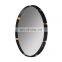 Best Seller Simple Round Black Rattan Mirror Customized Color Wholesale made in Vietnam Cheapest Decor Wall