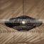 Natural High Quality UFO Rattan Pendant Light Wicker Round Lampshade decor Living Room Restaurant wholesale