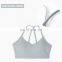 Stripe Fabric Gym Set Women Fitness Clothing Cross Back Bra Yoga Sets Fantastic Workout Leggings