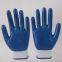 13 gauge white polyester knitted blue nitrile palm coated safety work gloves for workers