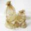 Heart Printed White Wine Bottle Organdy Drawstring Printed Ribbon bag for packing grape wine