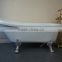 SY-1019 claw foot portable freestanding bathtub for soaking with leg, thick fiberglass