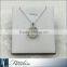 Latest fashion silver freshwater pearl pendant necklace