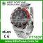 FT1637 Cheapest all stainless steel watchband 3atm water resistant quartz digital watch