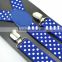 2.5cm Wide Fashion Polka Dot Pattern Suspenders Women's Men's Unisex Clip-on Braces Y-back Elastic Suspender