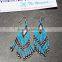 Fashion bead drop earrings handmade Indian glass stud dangle earrings