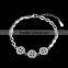 2016 Latest Design Fancy Chain Bracelet Made From Pure Silver for Ladies