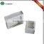 Custom white gift jewelry display box with clear PVC window